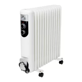   Home FKOS 13 M elektromos olajradiátor, 1000W/1500W/2500W, 13 tagú, fehér, FKOS_13_M