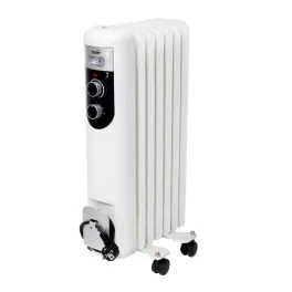   Home FKOS 7 M elektromos olajradiátor, 600W/900W/1500W, 7 tagú, fehér, FKOS_7_M