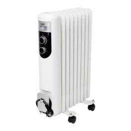   Home FKOS 9 M elektromos olajradiátor, 800W/1200W/2000W, 9 tagú, fehér, FKOS_9_M