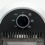 Home KF 231 álló elektromos halogén hősugárzó fűtőtest, 400W/800W/1200W, oszcillálás, IP20 védelem, fekete/ezüst, FK_231