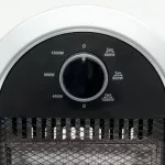 Home KF 231 álló elektromos halogén hősugárzó fűtőtest, 400W/800W/1200W, oszcillálás, IP20 védelem, fekete/ezüst, FK_231