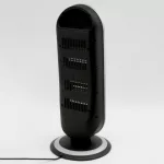 Home KF 231 álló elektromos halogén hősugárzó fűtőtest, 400W/800W/1200W, oszcillálás, IP20 védelem, fekete/ezüst, FK_231
