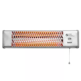   Home FK 24 falra szerelhető elektromos karccsöves fűtőtest, 600W/1200W,  IPX4 védelem, ezüst, FK_24