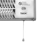 Home FK 24 falra szerelhető elektromos karccsöves fűtőtest, 600W/1200W,  IPX4 védelem, ezüst, FK_24