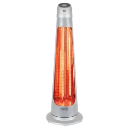   Home FK 252 álló elektromos karbon és halogén kombinált fűtőtest, 1200W/1200W, IPX4 védelem, távirányító, ezüst, FK_252