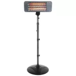 Home FK 272 álló elektromos karccsöves kültéri hősugárzó, 650W/1350W,  IPX4 védelem, fekete, FK_272