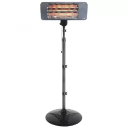   Home FK 272 álló elektromos karccsöves kültéri hősugárzó, 650W/1350W,  IPX4 védelem, fekete, FK_272