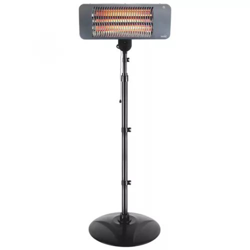 Home FK 272 álló elektromos karccsöves kültéri hősugárzó, 650W/1350W,  IPX4 védelem, fekete, FK_272
