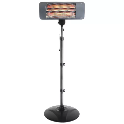 Home FK 272 álló elektromos karccsöves kültéri hősugárzó, 650W/1350W,  IPX4 védelem, fekete, FK_272
