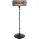 Home FK 272 álló elektromos karccsöves kültéri hősugárzó, 650W/1350W,  IPX4 védelem, fekete, FK_272