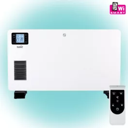   Home FK 350 WIFI szabadon álló smart elektromos konvektor fűtőtest, 1000W/1300W/2300W, távirányító, fagyőr funkció, fehér, FK_350_WIFI