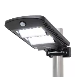   Home FLP1002SOLAR napelemes LED reflektor, 1000 lm, PIR mozgásérzékelő, 120° 5m, 2 x 28 db hidegfehér SMD LED, energiatakarékos, fém + műanyag, IP44, FLP1002SOLAR