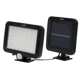   Home FLP250SOLAR napelemes LED reflektor, 250 lm, PIR mozgásérzékelő, 120° 5m, 56 db hidegfehér SMD LED, energiatakarékos, műanyag, IP44, FLP250SOLAR