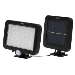   Home FLP250SOLAR napelemes LED reflektor, 250 lm, PIR mozgásérzékelő, 120° 5m, 56 db hidegfehér SMD LED, energiatakarékos, műanyag, IP44, FLP250SOLAR