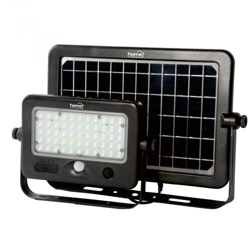 Home FLP 1100 SOLAR, szolárpaneles LED reflektor, PIR mozgásérzékelő, 1100 lm, 6000 K, 7200 mAh, FLP_1100_SOLAR
