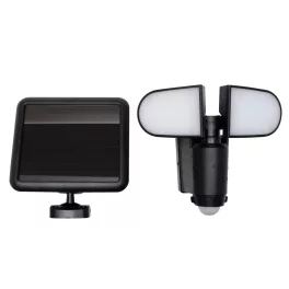   Home FLP 5 SOLAR, szolárpaneles LED reflektor, PIR mozgásérzékelő, 500 lm, forgatható reflektorok, 1500 mAh, ~60 perc üzemidő, FLP_5_SOLAR