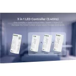 MiLight 3 az 1-ben RGB/RGBW/RGB+CCT LED zóna vezérlő FUT037S+ DC12-24V - 12A