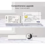 MiLight 3 az 1-ben RGB/RGBW/RGB+CCT LED zóna vezérlő FUT037S+ DC12-24V - 12A