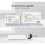 2,4G MiLight RGB vezérlő FUT037S, Zóna vezérlő slim MiLight DC12-24V - 12A - MEGSZŰNŐ!!