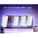 MiLight 3 az 1-ben WI-FI RGB/RGBW/RGB+CCT LED zóna vezérlő FUT037W+ DC12-24V - 12A