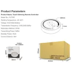 MiLight FUT087B fali érintő dimmer elemes, Mi-Light, fekete