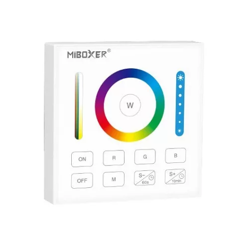 MiLight FUTB0 RGB+CCT fali vezérlő távirányító 3V Elemes, Mi-Light Smart panel