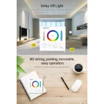 MiLight FUTB0 RGB+CCT fali vezérlő távirányító 3V Elemes, Mi-Light Smart panel