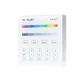 MiLight FUTB3 RGB+W 4 zónás fali vezérlő, távirányító 3V Elemes, Mi-Light Smart panel, fehér