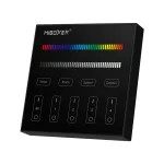 MiLight FUTB3B RGB+W 4 zónás fali vezérlő, távirányító 3V Elemes, Mi-Light Smart panel, fekete