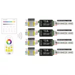 MiLight FUTB3 RGB+W 4 zónás fali vezérlő, távirányító 3V Elemes, Mi-Light Smart panel, fehér