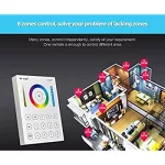 MiLight FUTB8 RGB+CCT 8 zónás fali vezérlő távirányító 3V Elemes, Mi-Light Smart panel