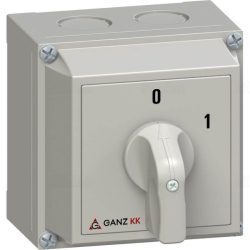   GANZ KKM-0-20-6002 kapcsoló, be-ki, 0-1, 3p IP65 tokozott kapcsoló