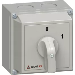   GANZ KKM-0-20-6002 kapcsoló, be-ki, 0-1, 3p IP65 tokozott kapcsoló