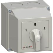   GANZ KKM-0-20-6006 átkapcsoló, 1-0-2, 3p IP65 tokozott kapcsoló
