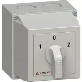   GANZ KKM-0-20-6006 átkapcsoló, 1-0-2, 3p IP65 tokozott kapcsoló