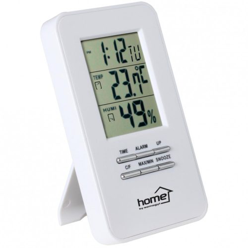 Home HC 13 hő- és páratartalom-mérő ébresztőórával, beltéri hőmérséklet kijelzése, ébresztés szundifunkcióval, HC_13