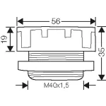 HENSEL BM40G nyomáskiegyenlítő elem, IP54, M40