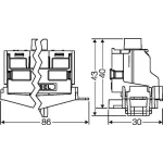 HENSEL FCPE10 PE-és N Fixconnect-kapocs