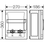 HENSEL FP1211 Kismegszakító szekrény