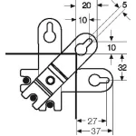HENSEL FPAL40 Felerősítő fülek csavarokkal