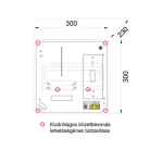 HENSEL HB1000-T Basic 1xM63A fogyasztásmérő szekrény, inverteres csoportos mérőhely