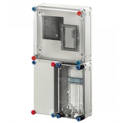   Hensel BASIC HB1000FFD fogyasztásmérő szekrény, 1 fázisú mérő számára, földkábeles csatlakozásra 300x600x185mm
