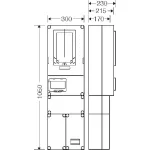 HENSEL HB3000F4-U Fogyasztásmérő szekrény