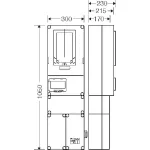 HENSEL HB3000F4D-U Fogyasztásmérő szekrény