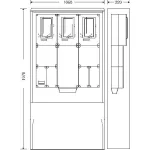 HENSEL HB333KFE4-U Fogymérő szekrény szabadtéri