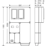 HENSEL HB33K0F4-U Fogyasztásmérő szekrény