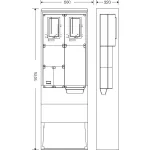 HENSEL HB33K0FE4-U Fogymérő szekrény szabadtéri