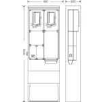 HENSEL HB33K0FE4D-U Fogymérő szekrény szabadtéri