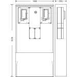 HENSEL HCS421E Csoportos mérőhely szabadtéri