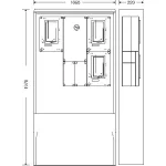 HENSEL HCS431E Csoportos mérőhely szabadtéri